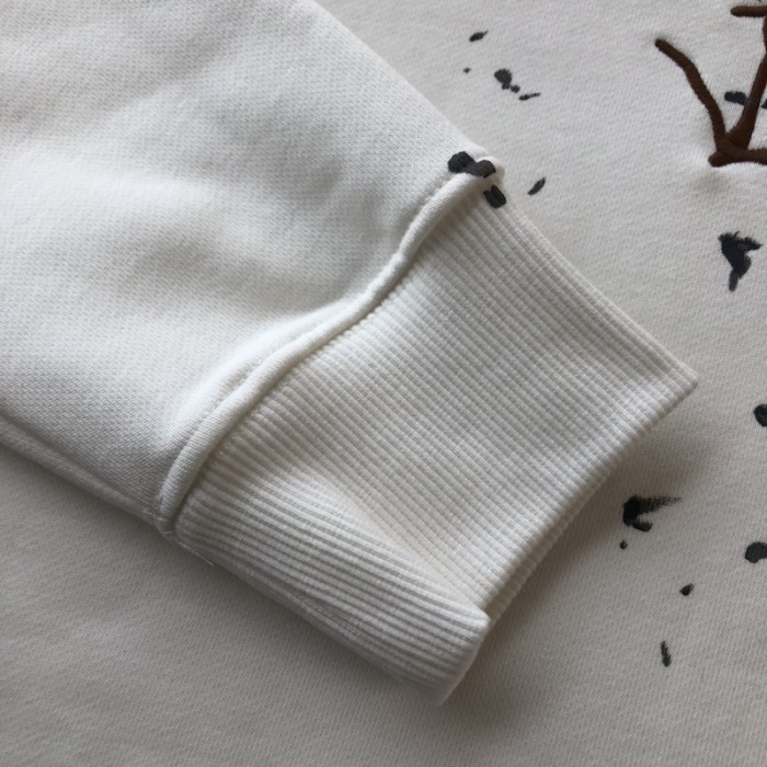 oversized cactus jack D*or sweatshirt white cotton fleece