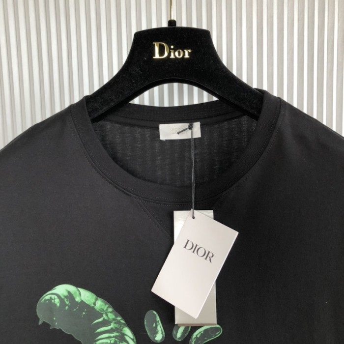 oversized cactus jack D*or t-shirt black cotton jersey
