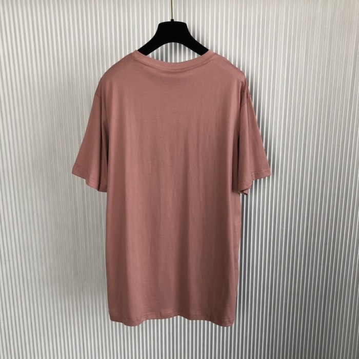 oversized cactus jack D*or t-shirt pink cotton jersey