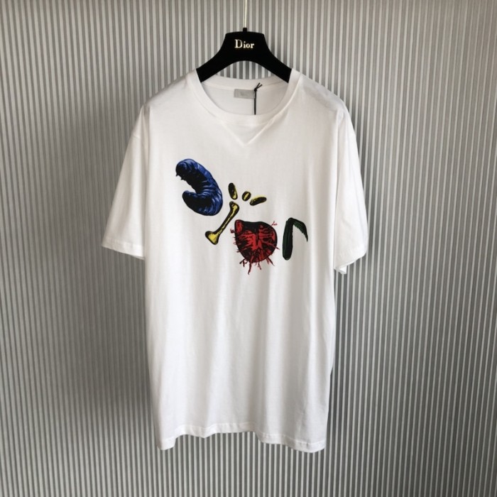 oversized cactus jack D*or t-shirt white cotton jersey
