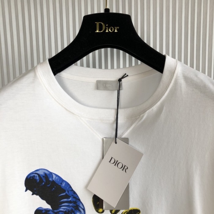 oversized cactus jack D*or t-shirt white cotton jersey