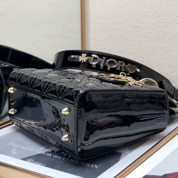 small lady D*or my abcD*or bag black patent