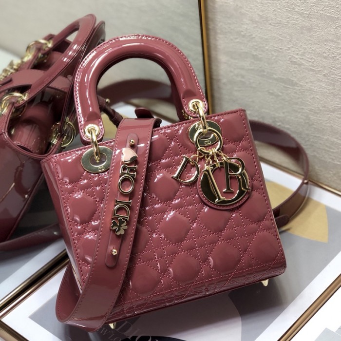 small lady D*or my abcD*or bag pink patent