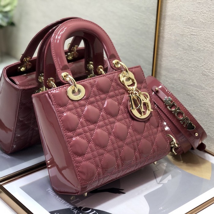 small lady D*or my abcD*or bag pink patent