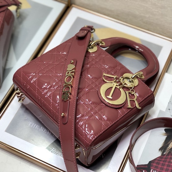 small lady D*or my abcD*or bag pink patent