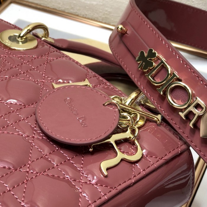 small lady D*or my abcD*or bag pink patent