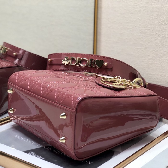 small lady D*or my abcD*or bag pink patent