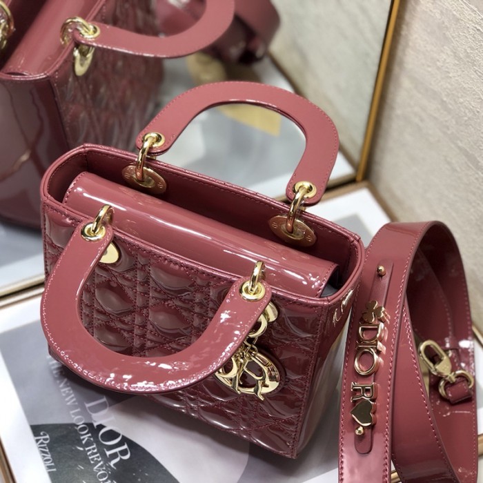 small lady D*or my abcD*or bag pink patent