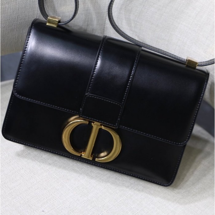 D*or 30 montaigne calfskin bag black