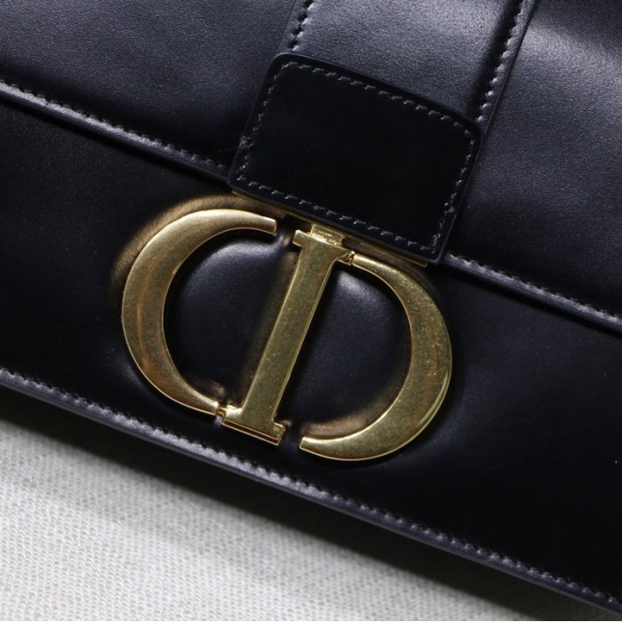 D*or 30 montaigne calfskin bag black