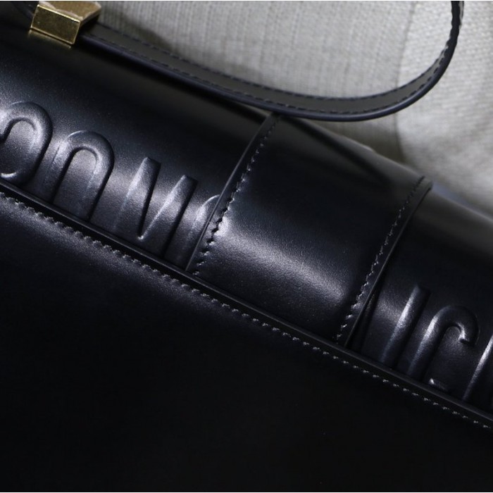 D*or 30 montaigne calfskin bag black