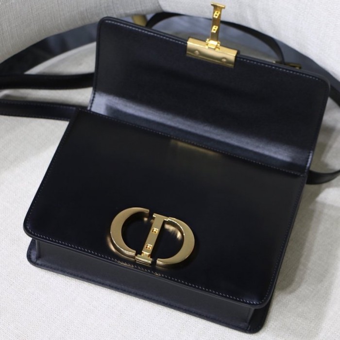 D*or 30 montaigne calfskin bag black