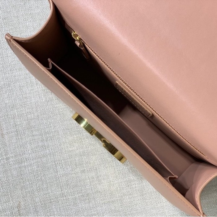D*or 30 montaigne calfskin bag pink