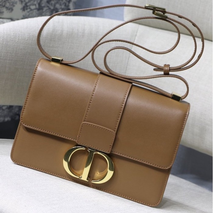 D*or 30 montaigne calfskin bag tan