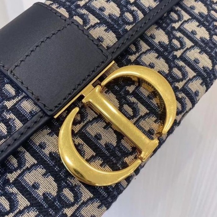 D*or montaigne jacquard canvas clutch bag