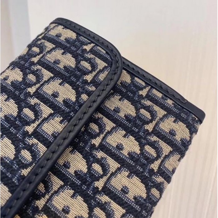 D*or montaigne jacquard canvas clutch bag