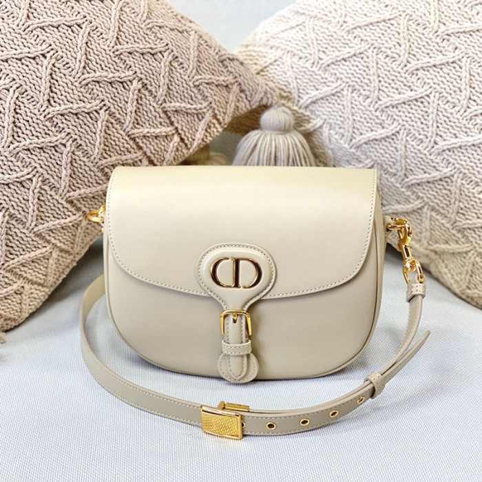 medium D*or bobby bag beige box calfskin