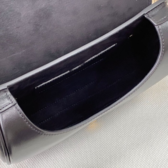 medium D*or bobby bag black box calfskin