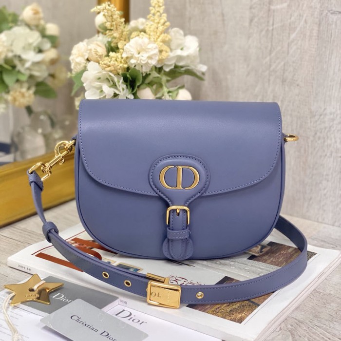 medium D*or bobby bag blue box calfskin