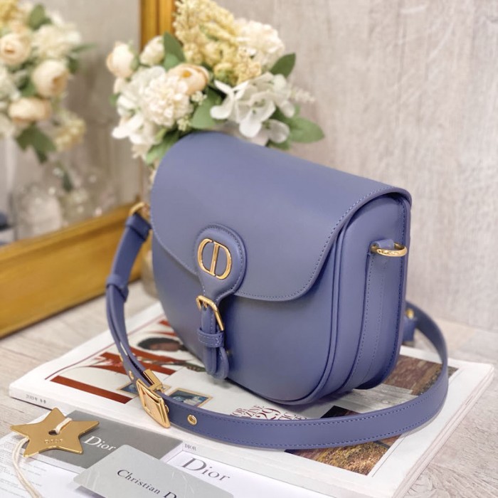 medium D*or bobby bag blue box calfskin