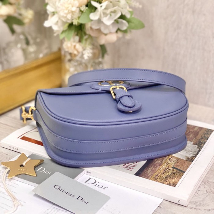 medium D*or bobby bag blue box calfskin