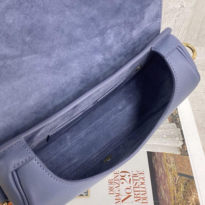 medium D*or bobby bag blue box calfskin