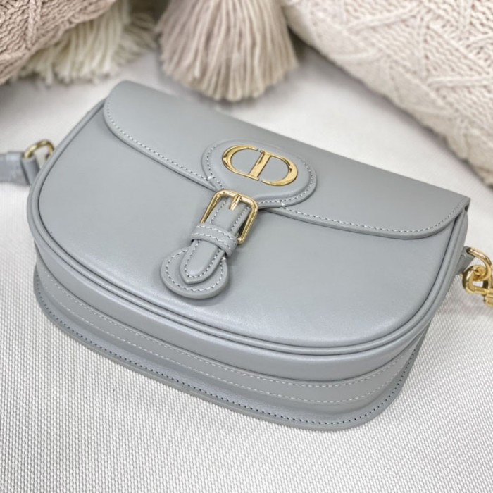 medium D*or bobby bag grey box calfskin