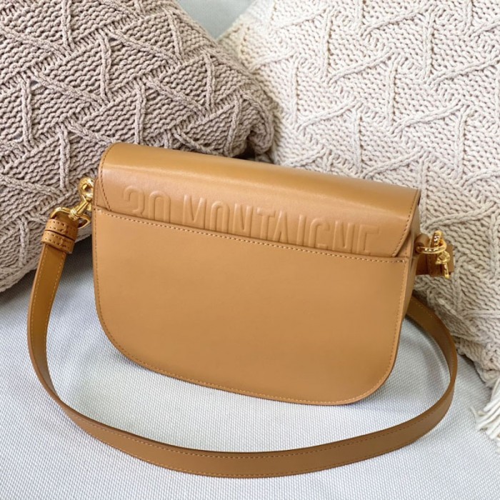 medium D*or bobby bag tan box calfskin