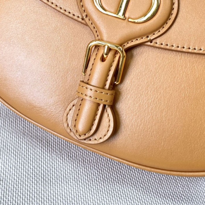 medium D*or bobby bag tan box calfskin