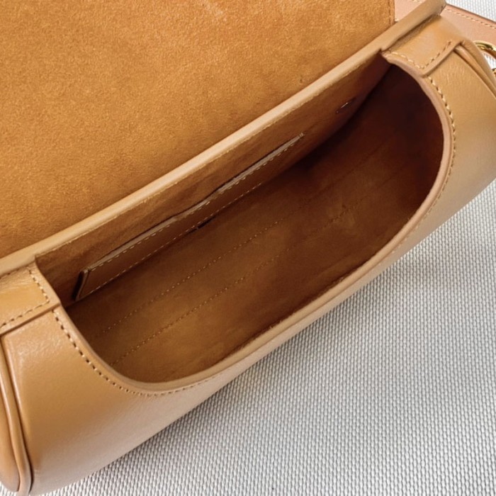 medium D*or bobby bag tan box calfskin