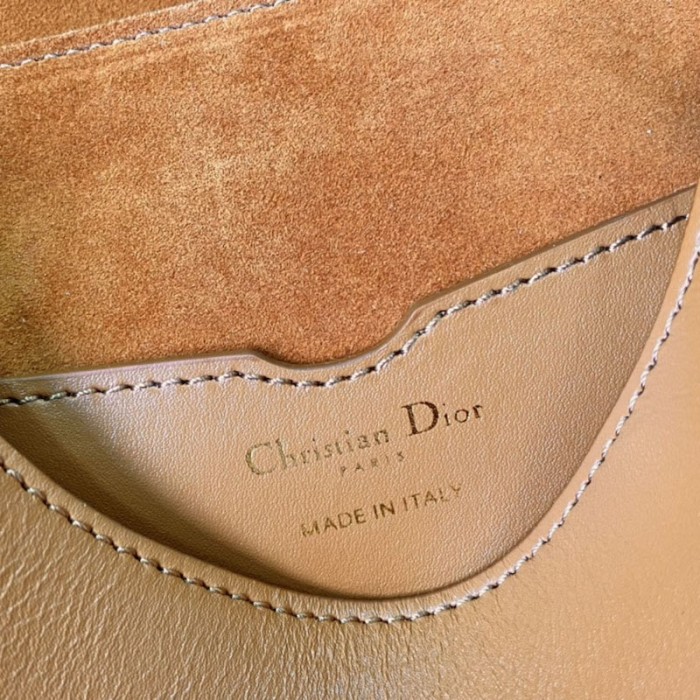 medium D*or bobby bag tan box calfskin