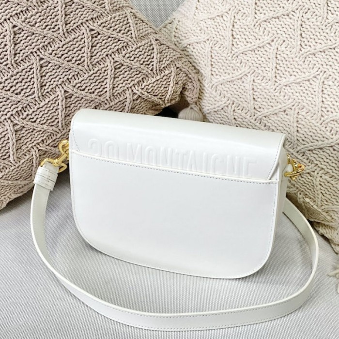 medium D*or bobby bag white box calfskin