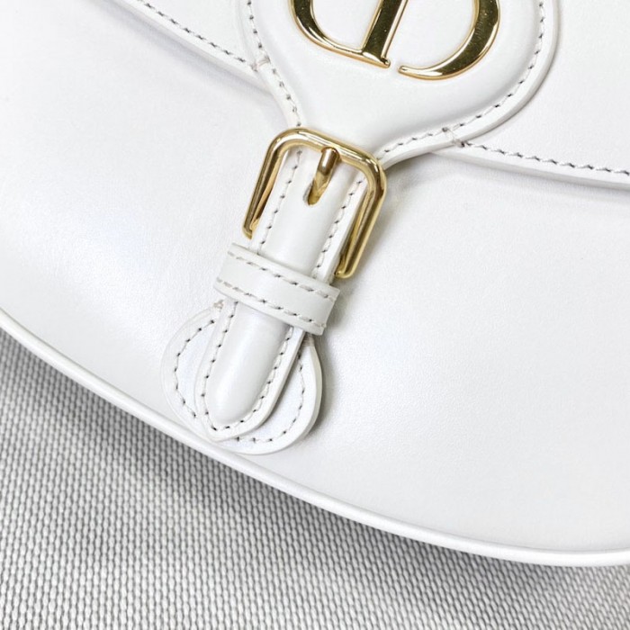 medium D*or bobby bag white box calfskin
