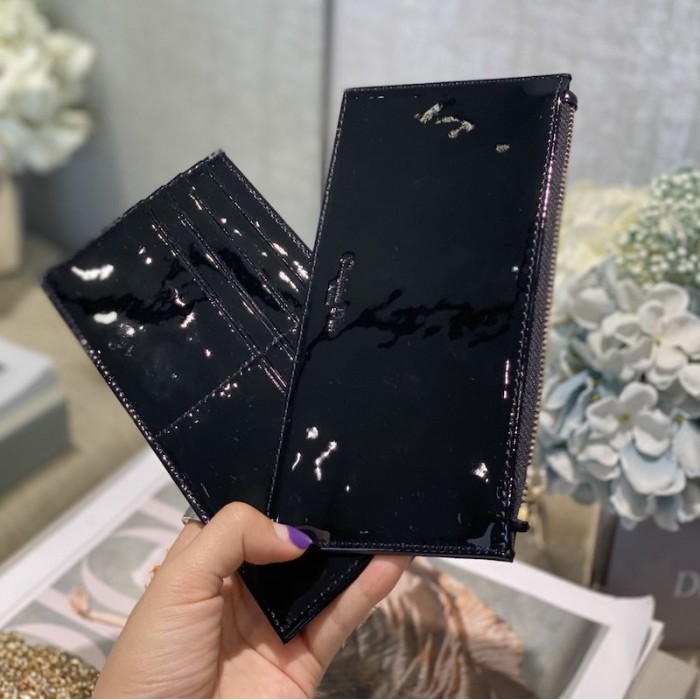 D*or lady D*or calfskin clutch black