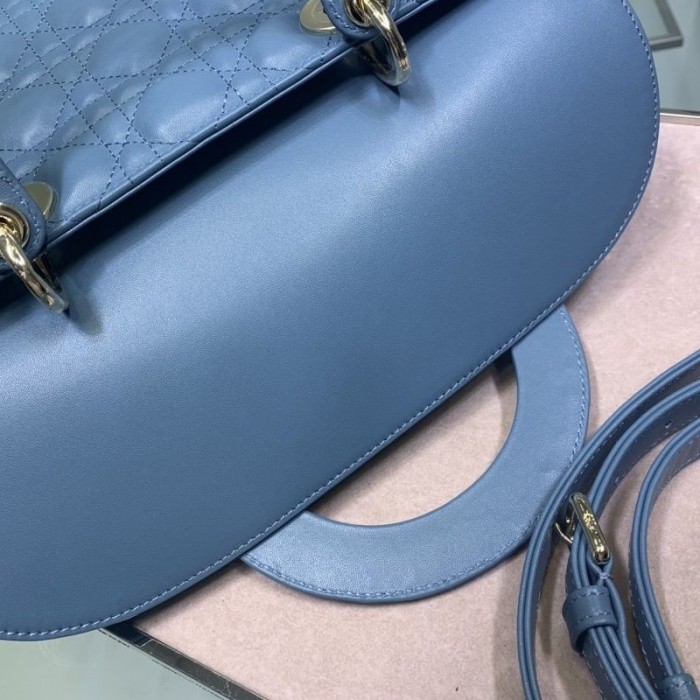 D*or lady D*or lambskin bag blue