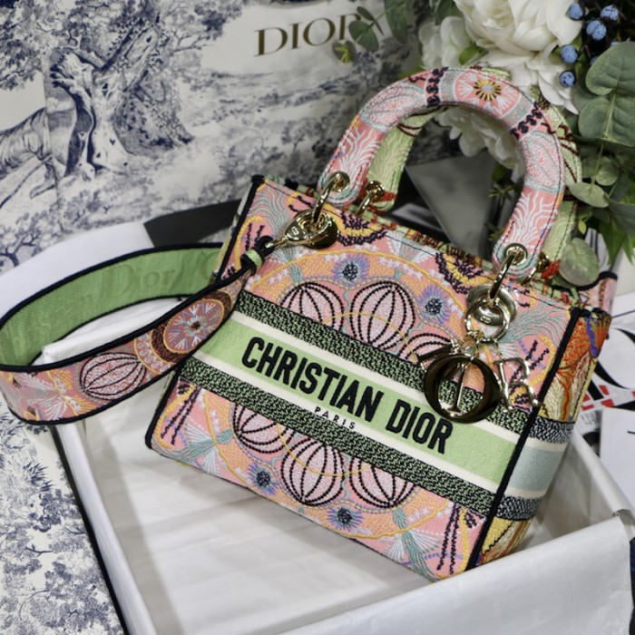 lady D*or multicolor D*or in lights embroidery