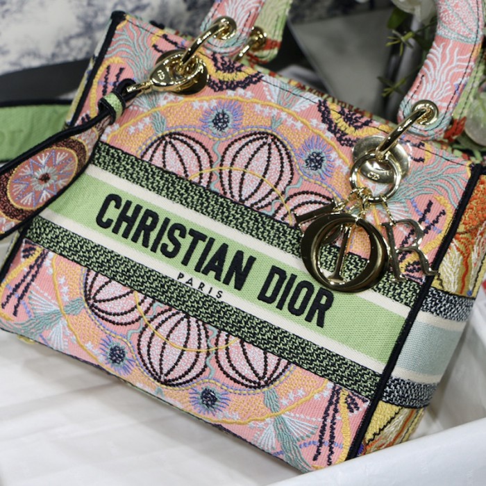 lady D*or multicolor D*or in lights embroidery