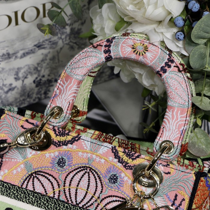 lady D*or multicolor D*or in lights embroidery