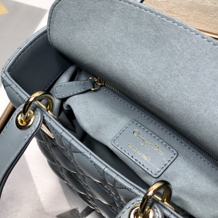 small lady D*or my abcD*or bag blue lambskin