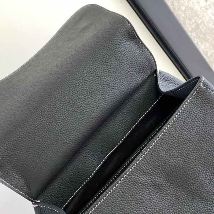 D*or maxi gallop backpack black grained calfskin