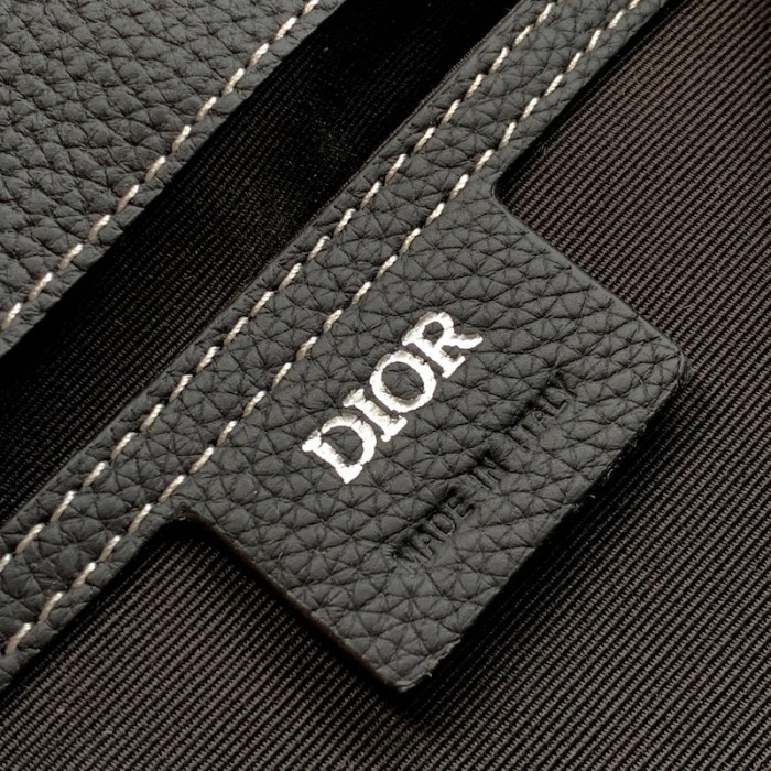 D*or maxi gallop backpack black grained calfskin