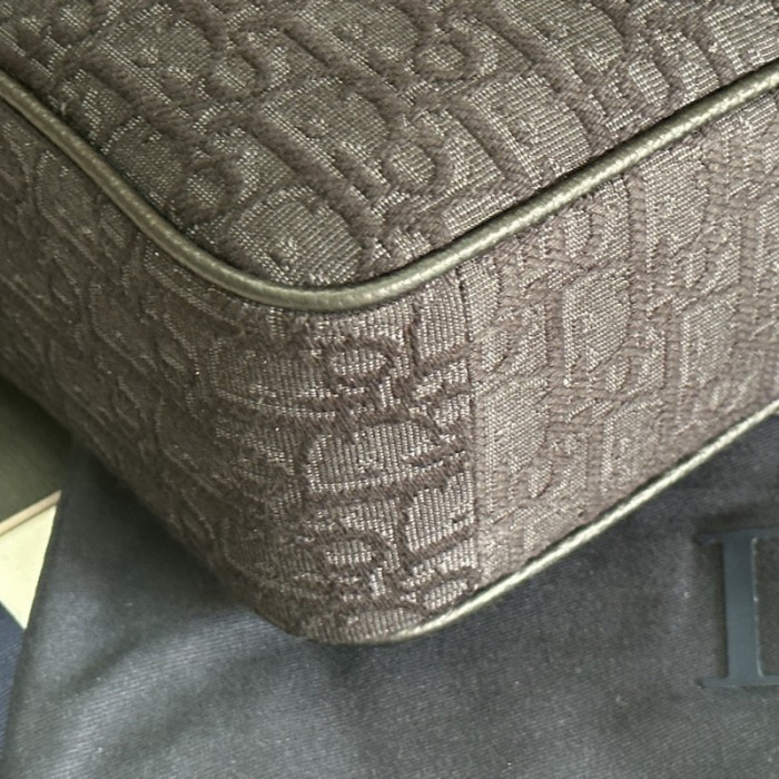 D*or maxi safari bag with strap black D*or oblique jacquard