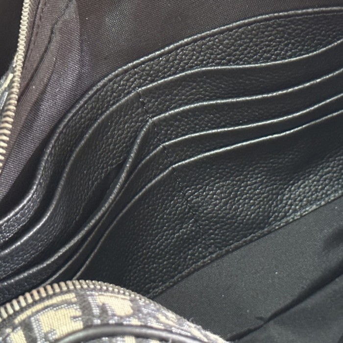D*or maxi safari bag with strap beige and black D*or oblique jacquard