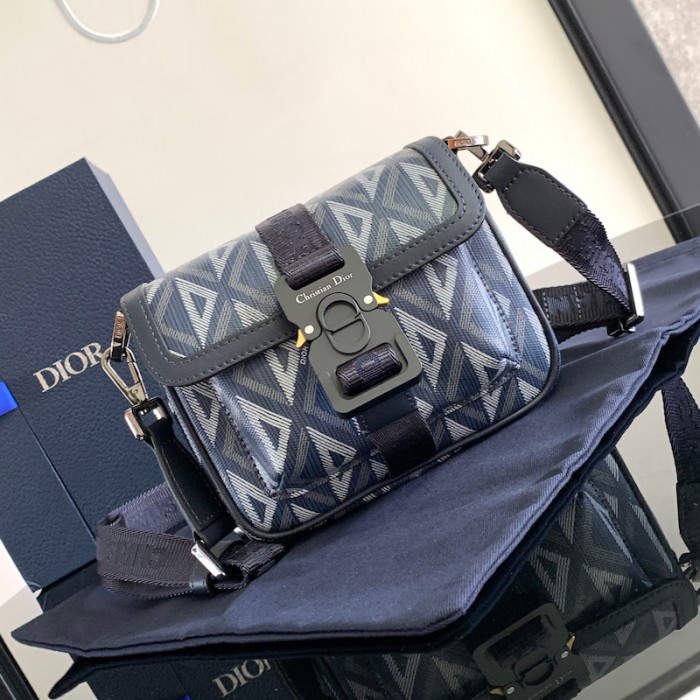 D*or mini D*or hit the road bag navy blue cd diamond canvas