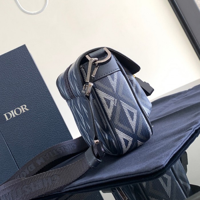 D*or mini D*or hit the road bag navy blue cd diamond canvas