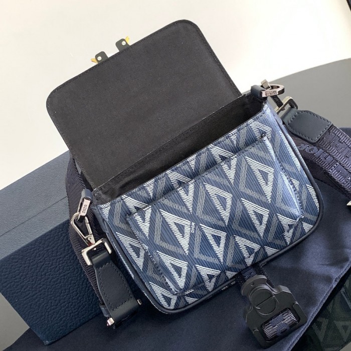 D*or mini D*or hit the road bag navy blue cd diamond canvas