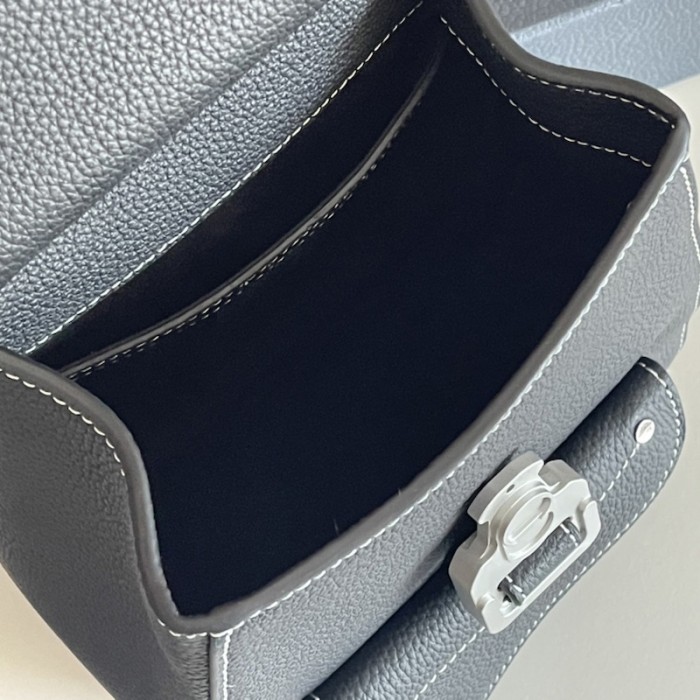 D*or mini gallop sling bag black grained calfskin