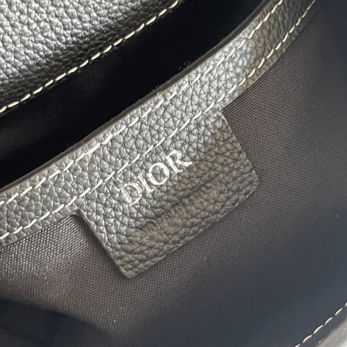 D*or mini gallop sling bag black grained calfskin