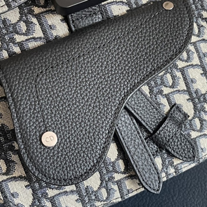 D*or mini gallop sling bag beige and black D*or oblique jacquard