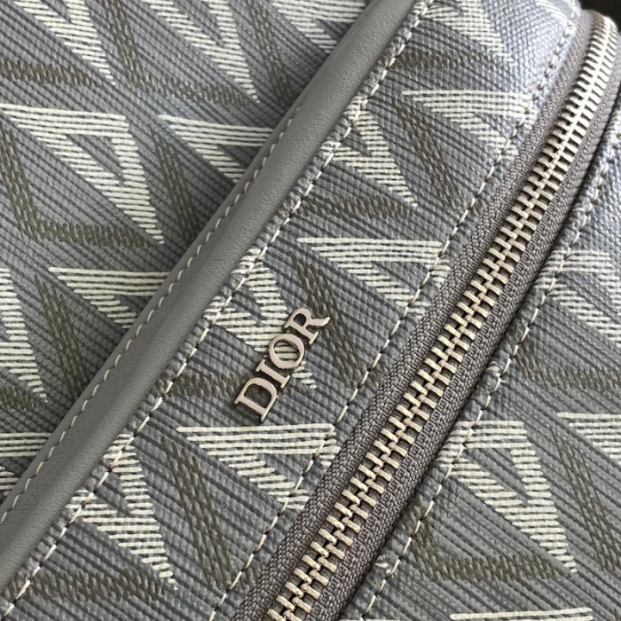 D*or rider backpack D*or gray cd diamond canvas and smooth calfskin